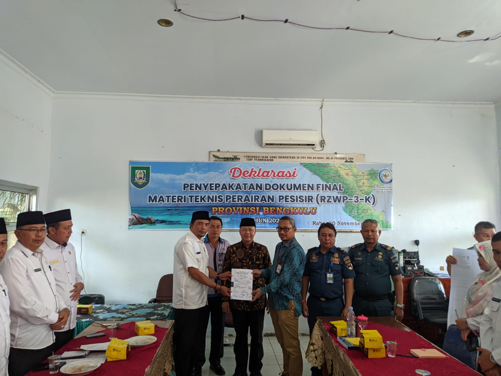 DKP laksanakan, Deklarasi Penyepakatan Dokumen Final RZWP3K Provinsi Bengkulu